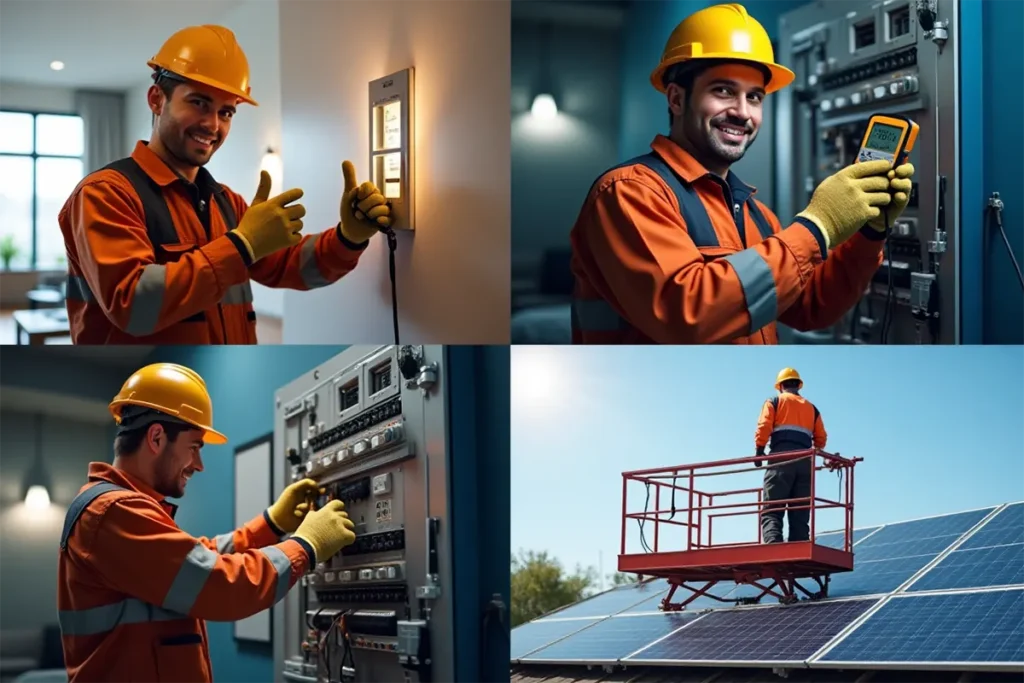 Electricista profesional en su área