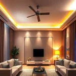 Luces y tiras led acorde al color de la decoración