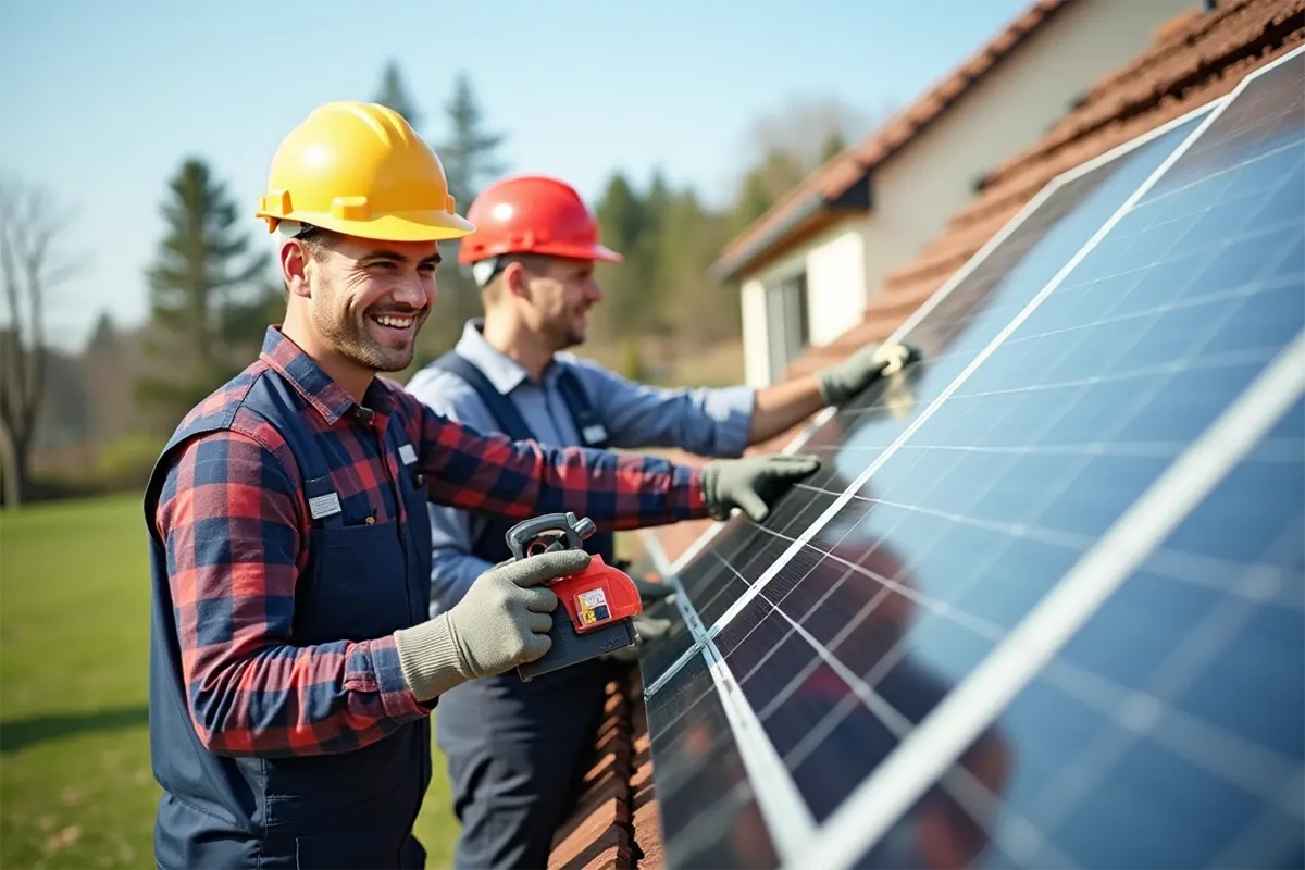 Paneles solares a plena capacidad